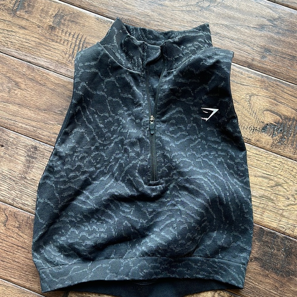 Gym shark ADAPT ANIMAL SEAMLESS CROP 1/2 ZIP